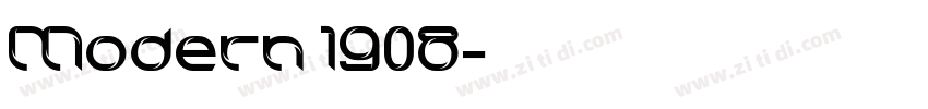 Modern 1908字体转换